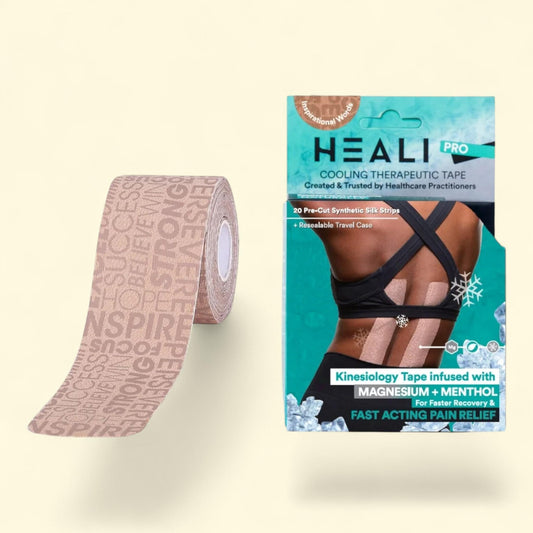 Heali PRO Kinesiology Tape, 20 Precut Strips