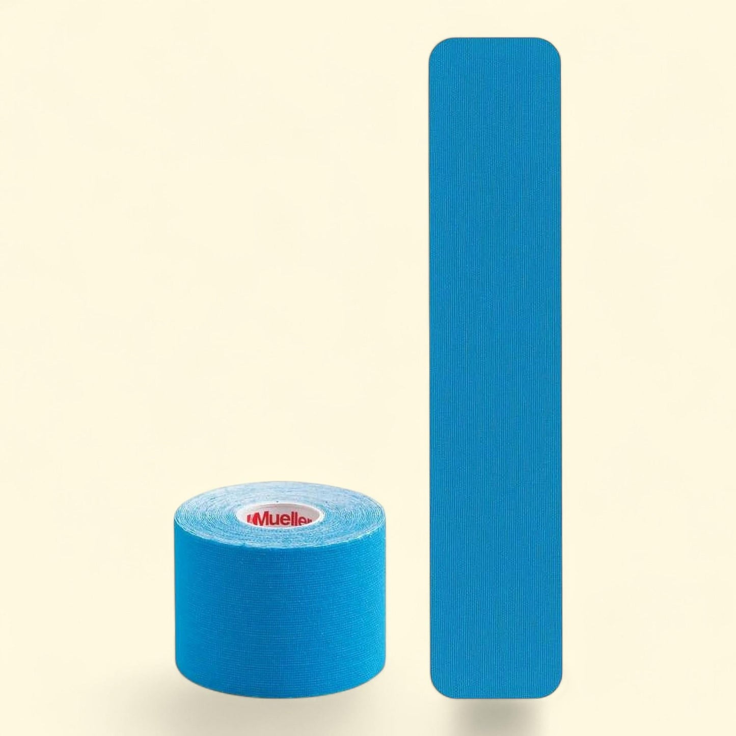 Mueller Kinesiology Tape, Precut I-Strip Roll, 20 strips, Blue