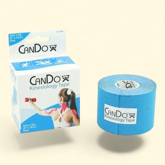 CanDo Kinesiology Tape, 2" x 16.5 ft, Blue