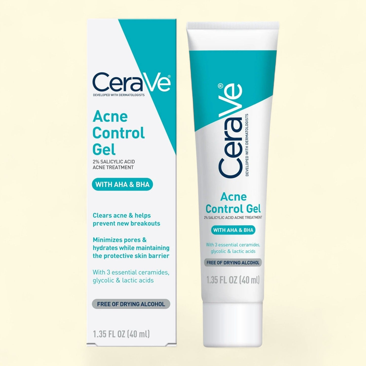 CeraVe Acne Control Gel Treatment, 1.35 fl oz