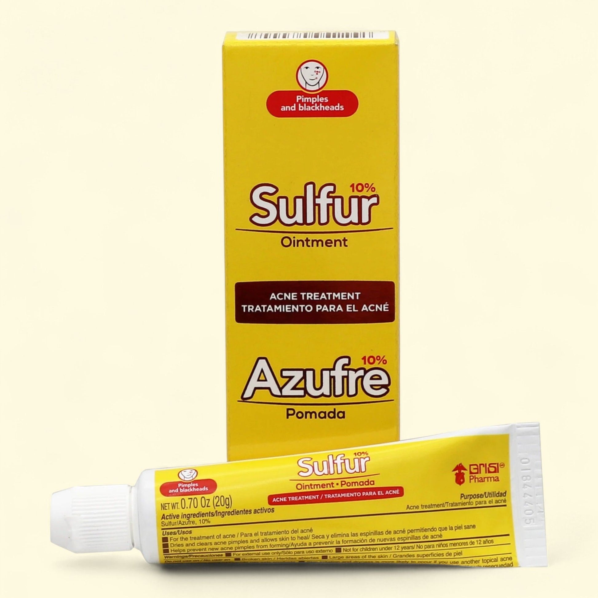 Grisi Sulfur Acne Treatment Ointment, 0.7 oz — authentic US product shipped worldwide by Treatspree