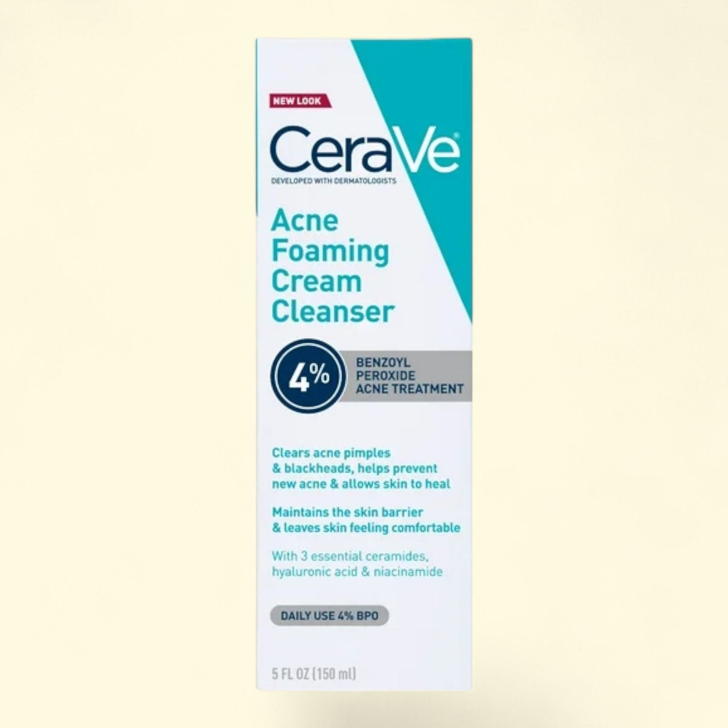 Cerave Acne Foaming Cream Cleanser, 5 fl oz