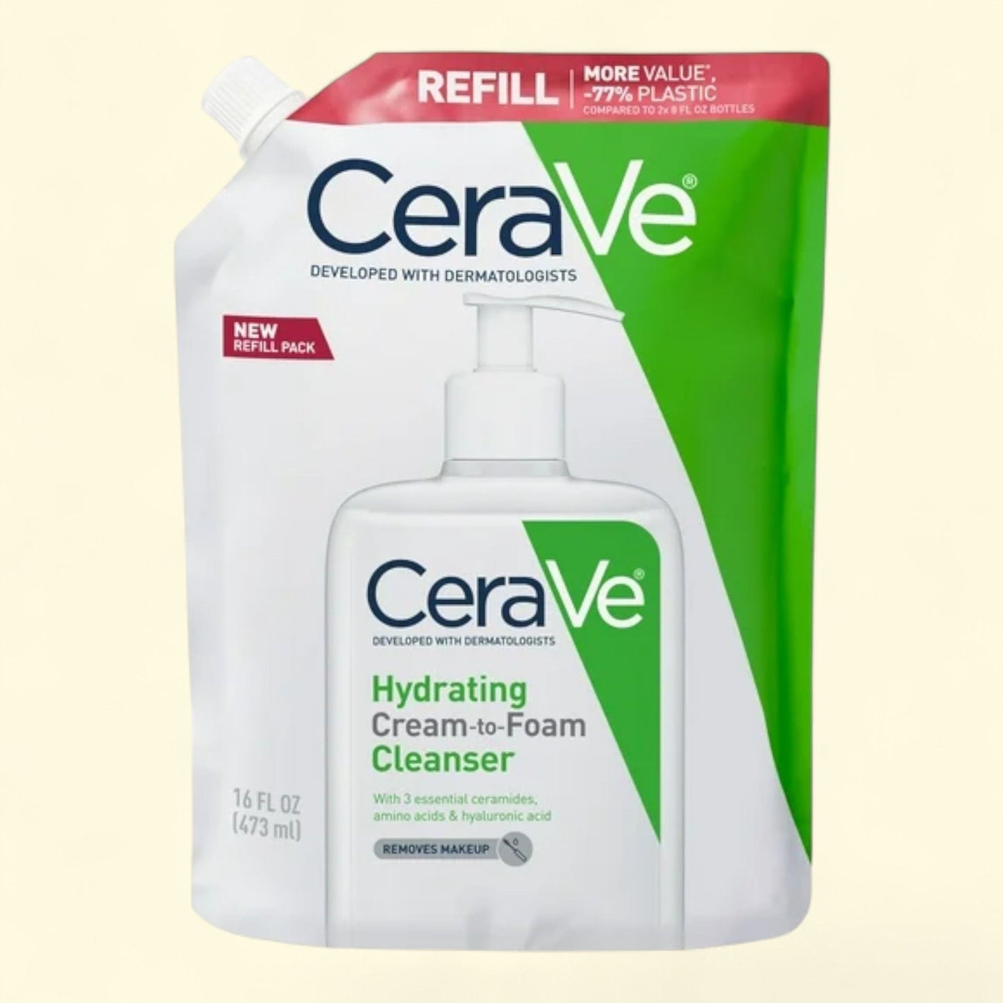 CeraVe Cream-to-Foam Cleanser, 16 fl oz