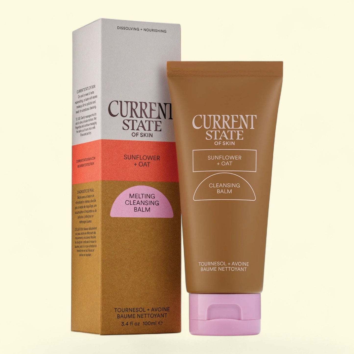 Current State Sunflower Oat Melting Cleansing Balm, 3.4 fl oz