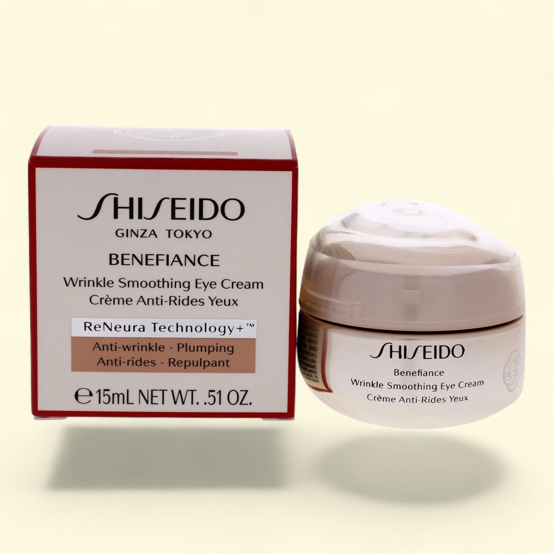 Shiseido Benefiance Wrinkle Smoothing Eye Cream, 15ml/0.51oz — authentic US product shipped worldwide by Treatspree