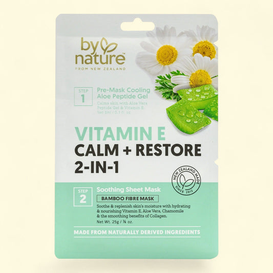 By Nature Vitamin E Calm + Restore 2-in-1 Mask, 25g