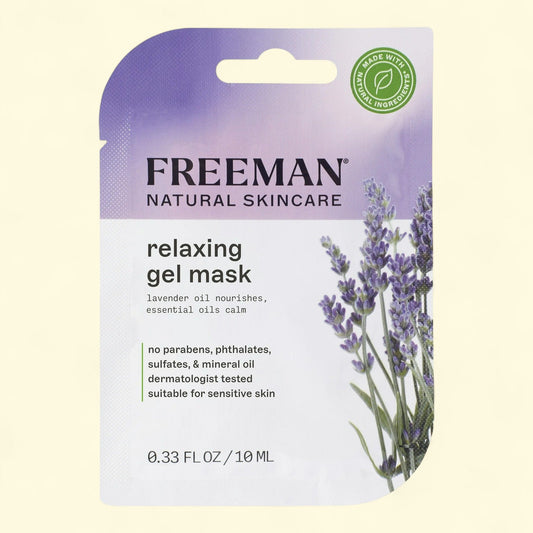 Freeman Soothing Lavender & Essential Oil Gel Leave on Facial Mask, 6 oz