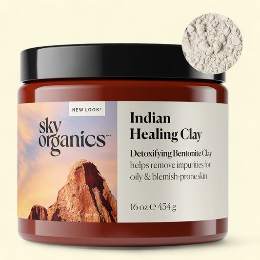 Sky Organics Indian Healing Clay, 16 Oz.