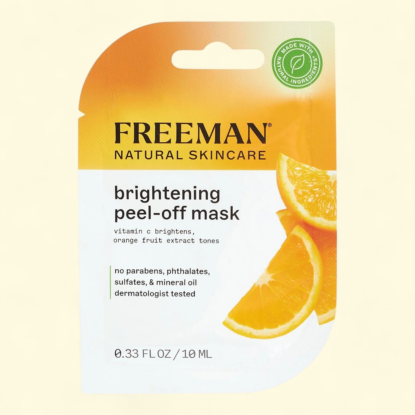 Freeman Brightening Vitamin C & Orange Peel-off Mask, 6 oz