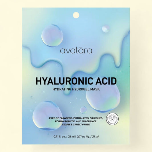 Avatara Hyaluronic Acid Hydrating Hydrogel Sheet Mask, All Skin Types, 21ml