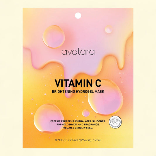 Avatara Vitamin C Brightening Hydrogel Face Mask, All Skin Types, 21ml