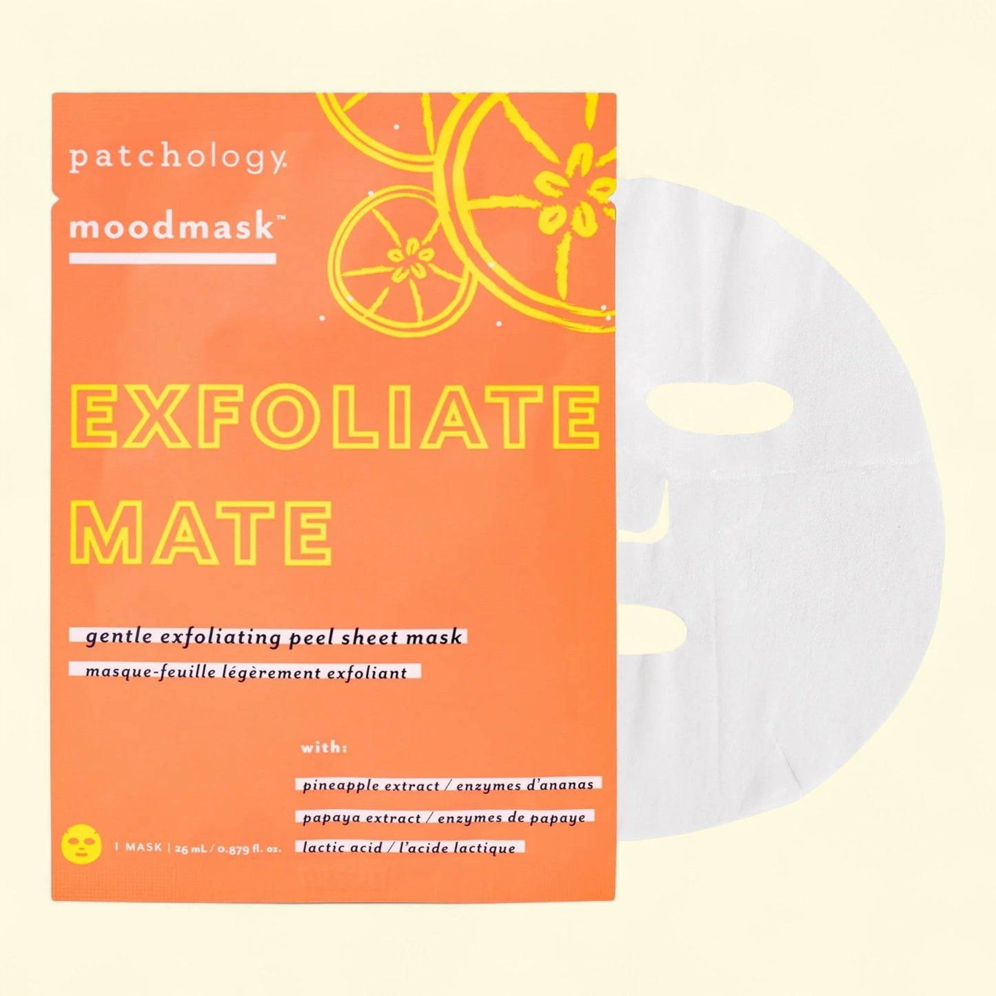 Patchology Moodmask Exfoliate Mate Sheet Mask, One Sheet