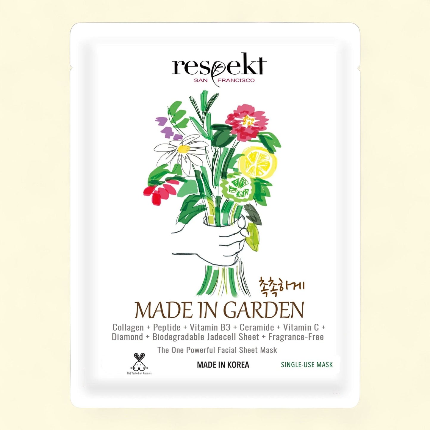 RESPEKT Facial Sheet Mask, 1 Sheet