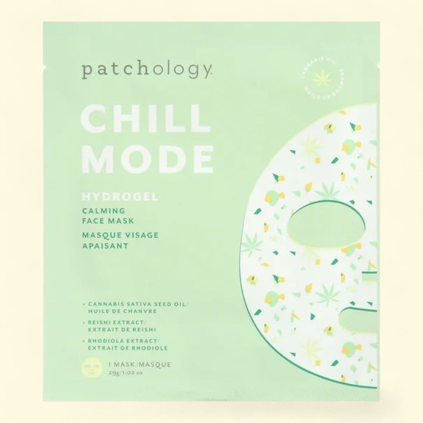 Patchology Chill Mode Hydrogel Calming Sheet Face Mask, 1.02 oz