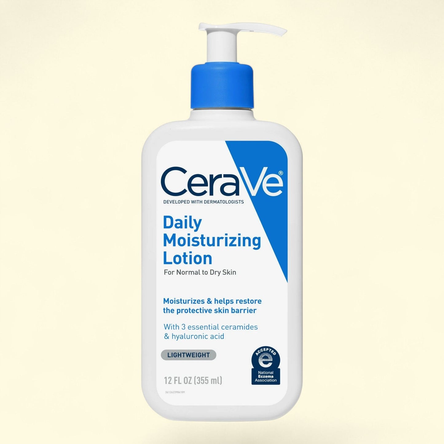 CeraVe Daily Moisturizing Lotion, Face & Body, Normal to Dry Skin, 12 oz