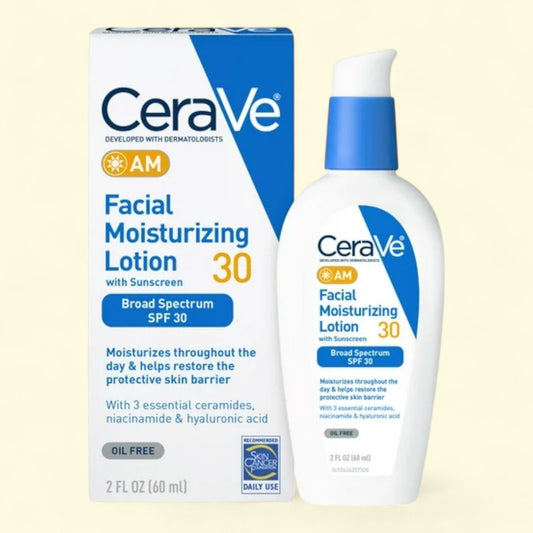 CeraVe AM Lotion Face Moisturizer with SPF 30, 2 fl oz