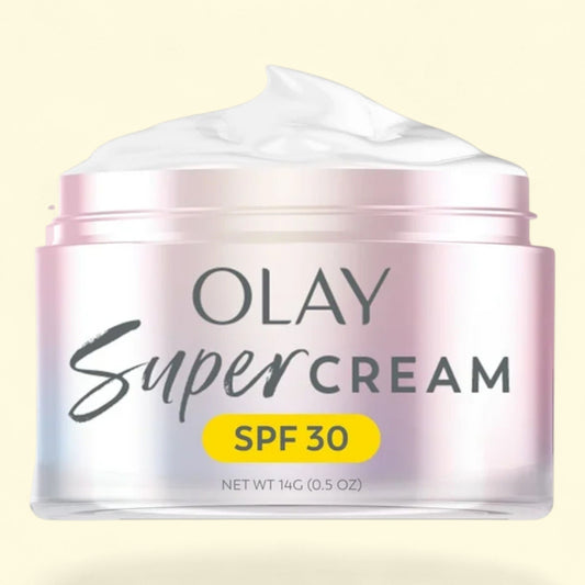 Olay Face Cream Super Serum Cream Moisturizer SPF 30, Mini Trial Size, 15 mL