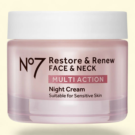 No7 Restore & Renew Face & Neck Night Cream, 1.69 oz