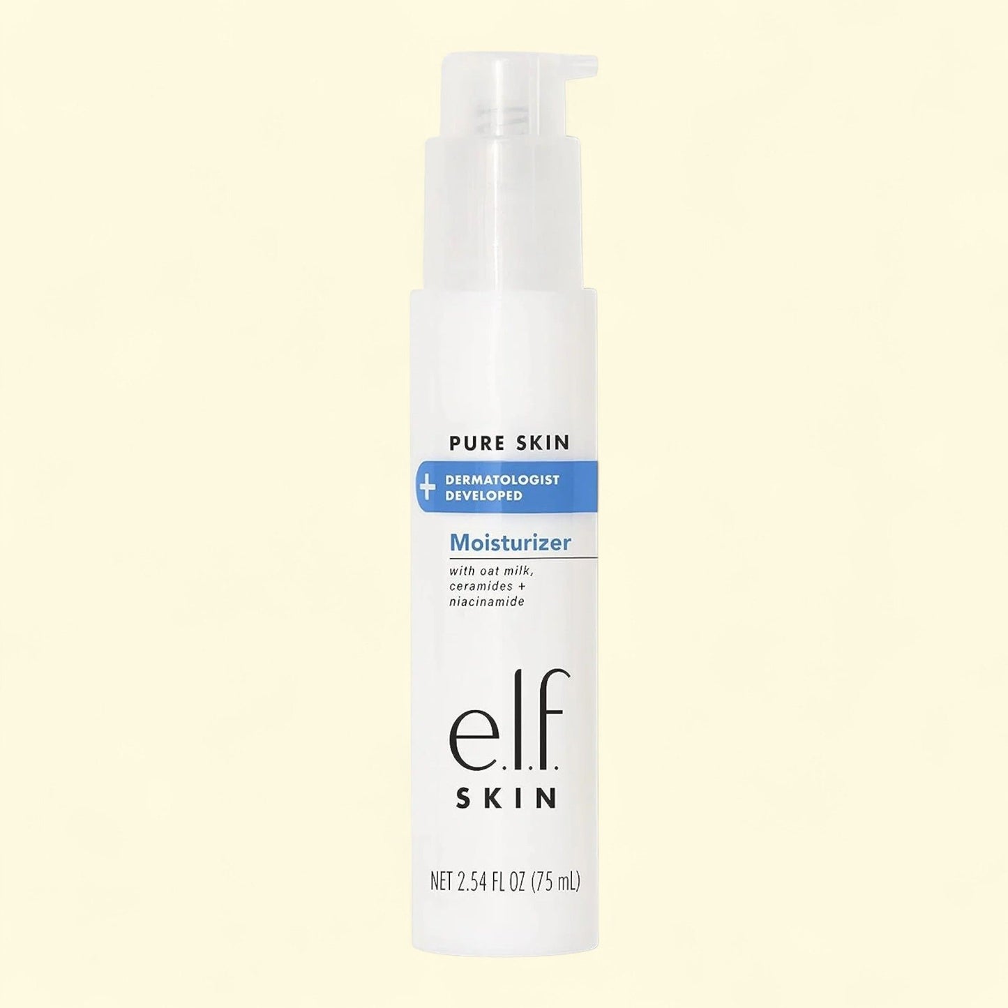 e.l.f. Skin Pure Skin Moisturizer, 2.54 fl oz — authentic US product shipped worldwide by Treatspree