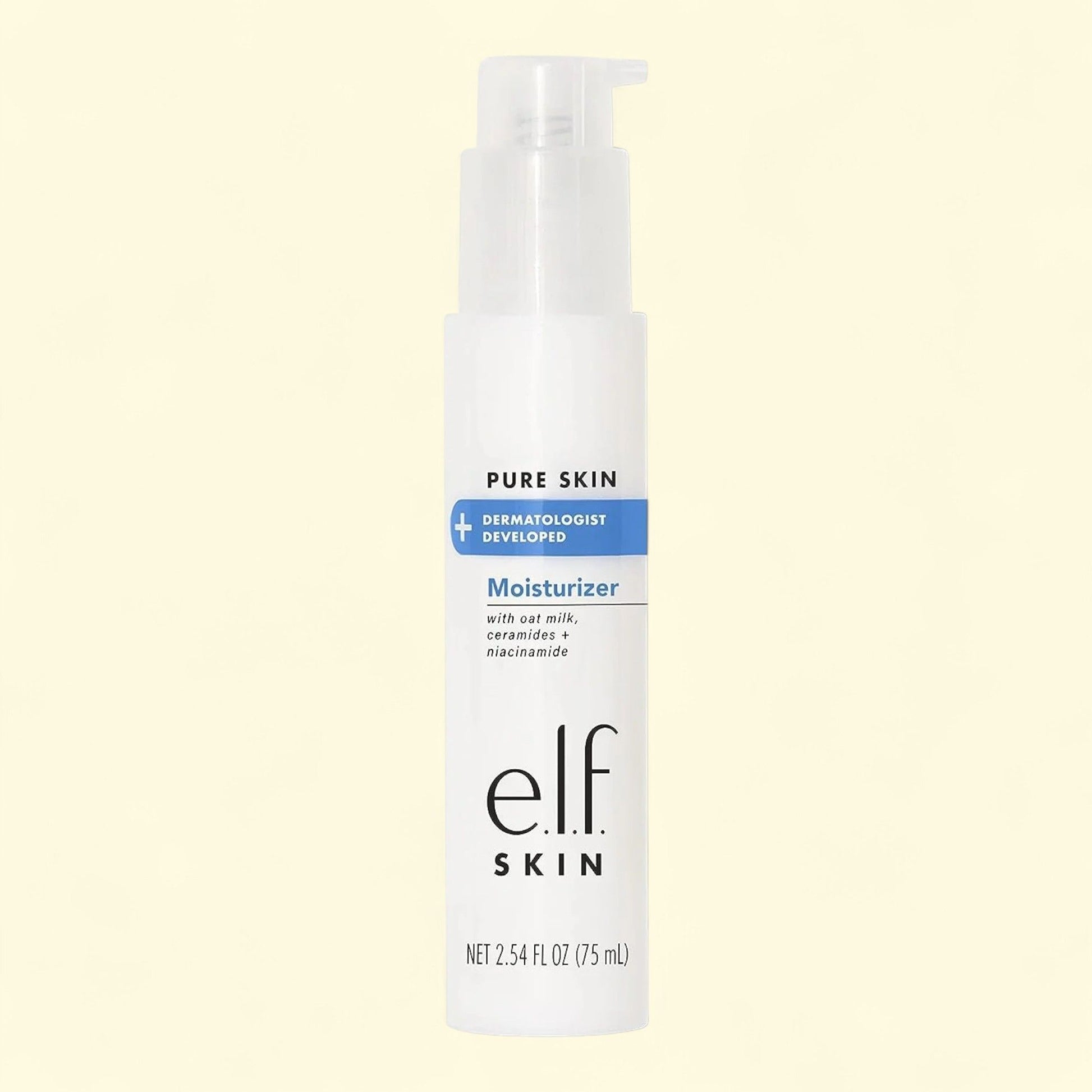 e.l.f. Skin Pure Skin Moisturizer, 2.54 fl oz — authentic US product shipped worldwide by Treatspree