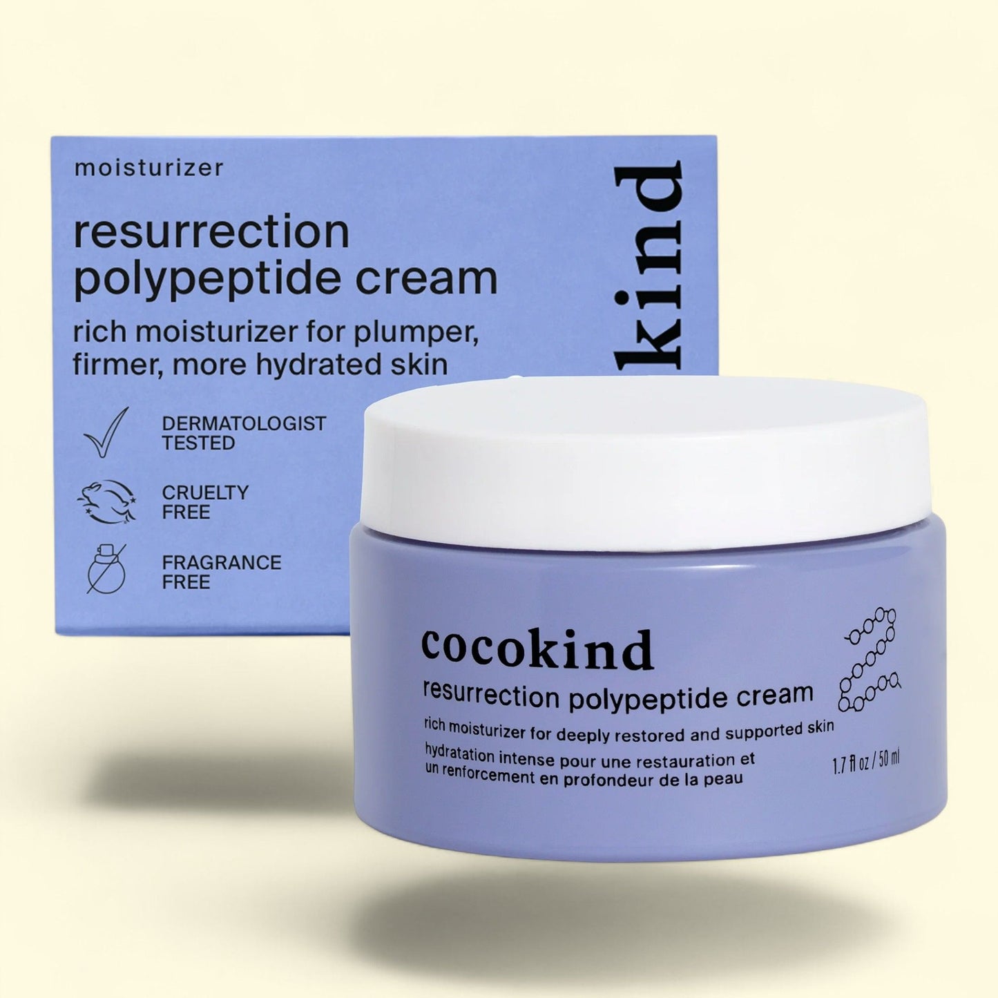 Cocokind Resurrection Polypeptide Cream Face Moisturizer, 1.7 oz