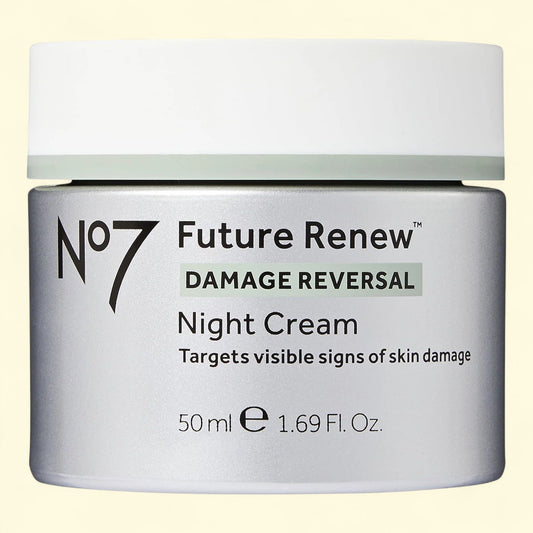 No7 Future Renew Damage Reversal Night Cream Face Moisturizer, 1.69 oz