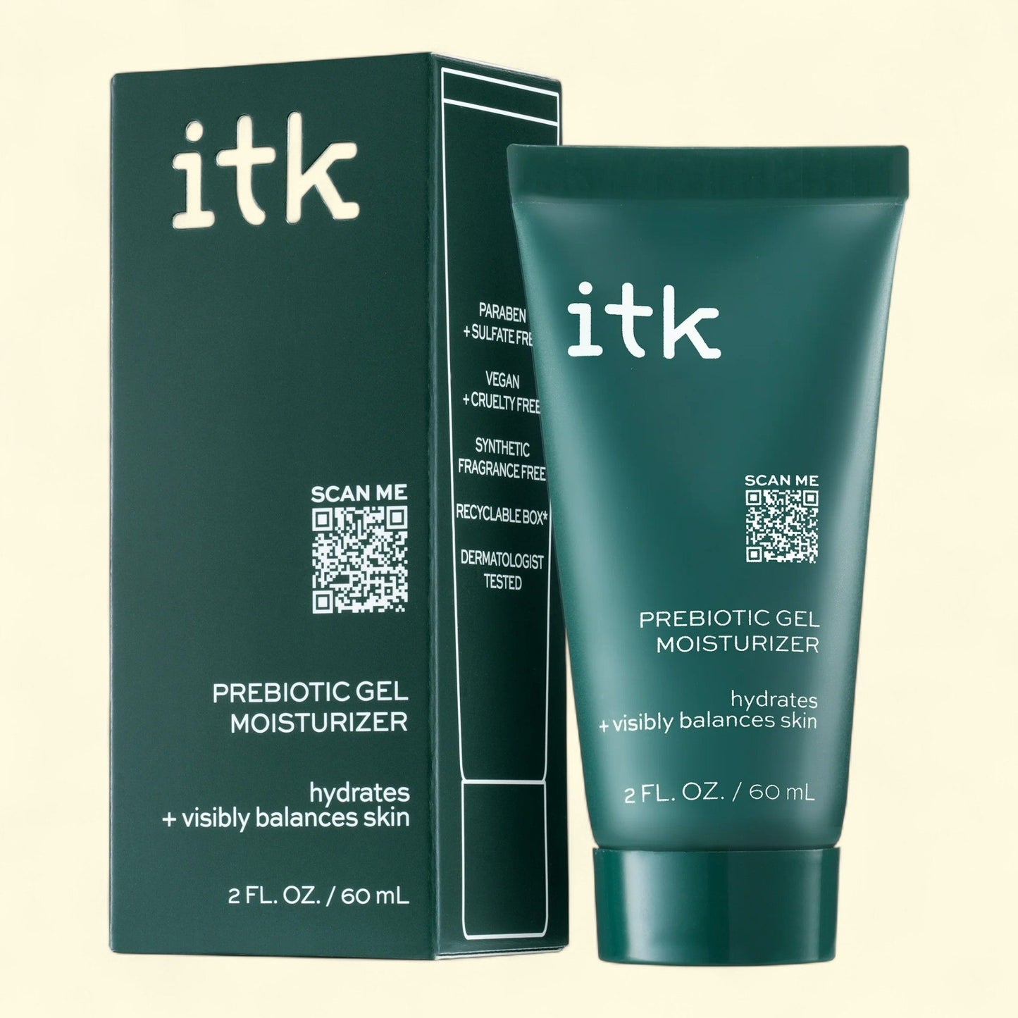 ITK Skincare Prebiotic Gel Moisturizer, 2 oz