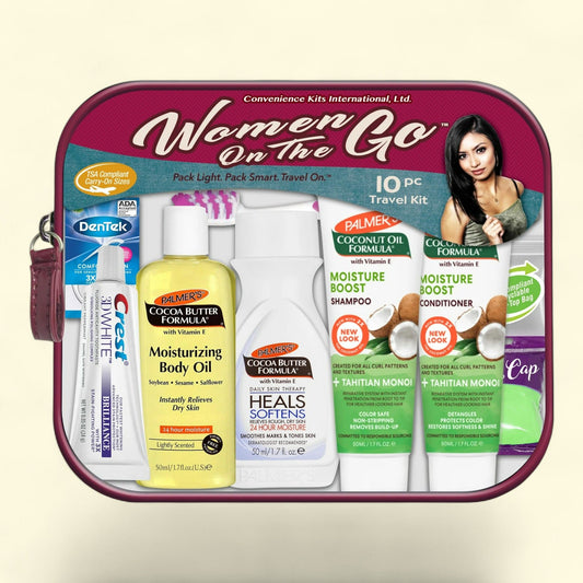 Convenience Kits International, Womens Multicultural 10 PC Kit, Palmers Hair and Body Care Trial-Size Products