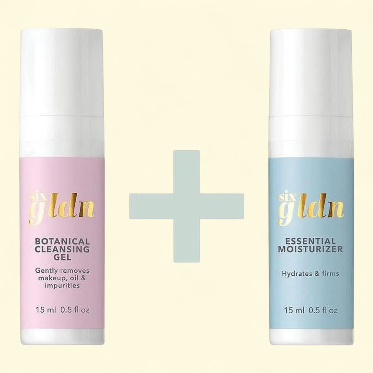 Six Gldn Mini Power Duo: Cleanse & Hydrate, Botanical Cleansing Gel... — authentic US product shipped worldwide by Treatspree