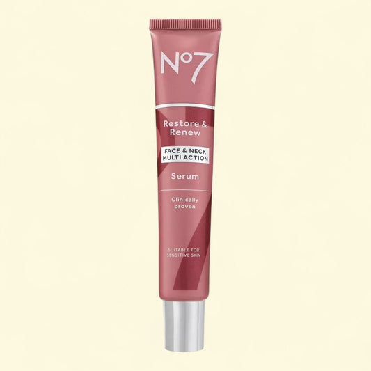 No7 Restore & Renew Face & Neck Serum, 1.69 oz