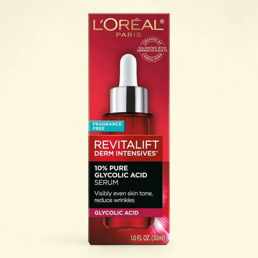 L'Oreal Paris Revitalift Derm Intensives Pure Glycolic Acid Serum, 1 oz.