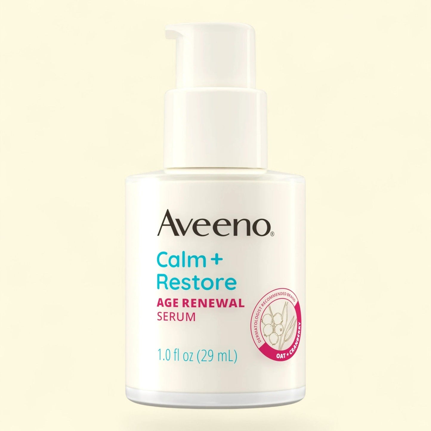 Aveeno Calm + Restore Age Renewal Face Serum, 1.0 fl. oz