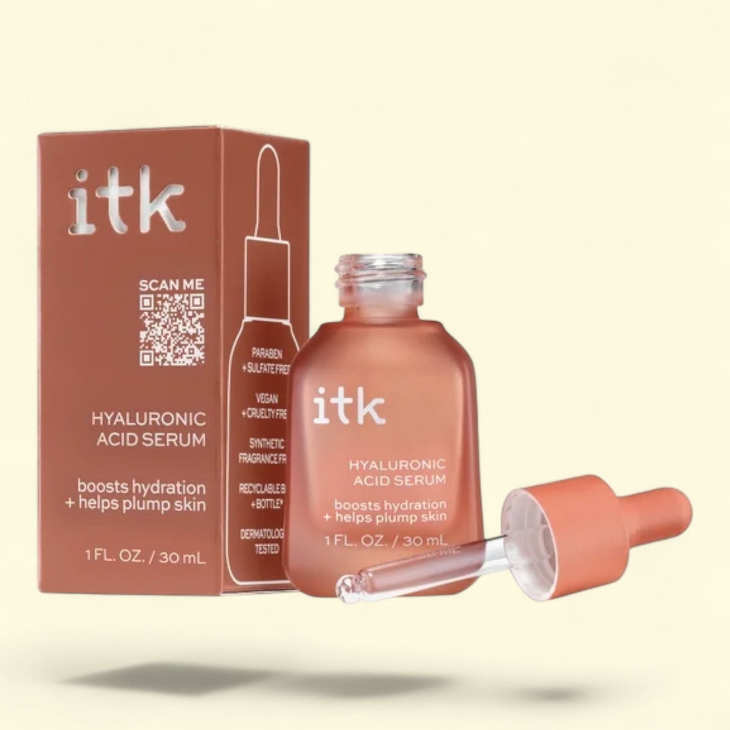 ITK Skincare Hyaluronic Acid Serum, Hydration, 30ml