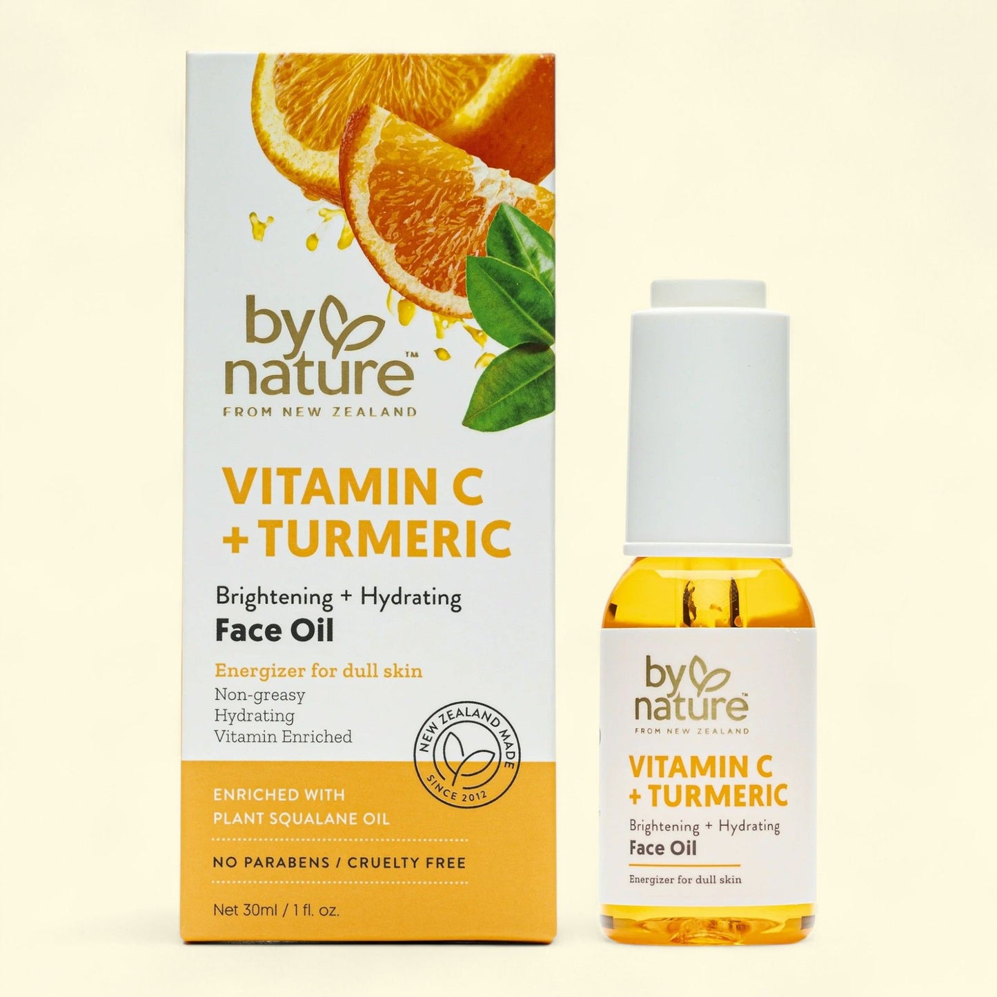 By Nature From New Zealand Vitamin C and Turmeric Face Oil, 1 oz