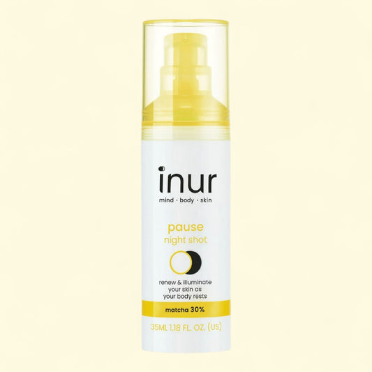 Inur Pause Matcha & Vitamin C Night Serum, 1.18 fl oz