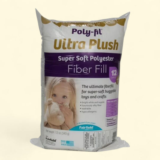 Fairfield Poly-Fil Ultra Plush Super Soft Polyester Fiberfill, 12 oz.