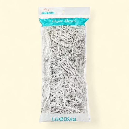 Way To Celebrate White Paper Shred, 1.25 oz