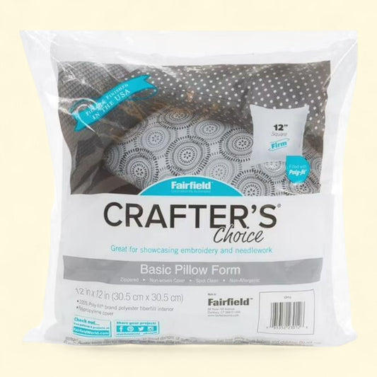 Fairfield Crafter's Choice Decorative Pillow Insert, 12"x12"