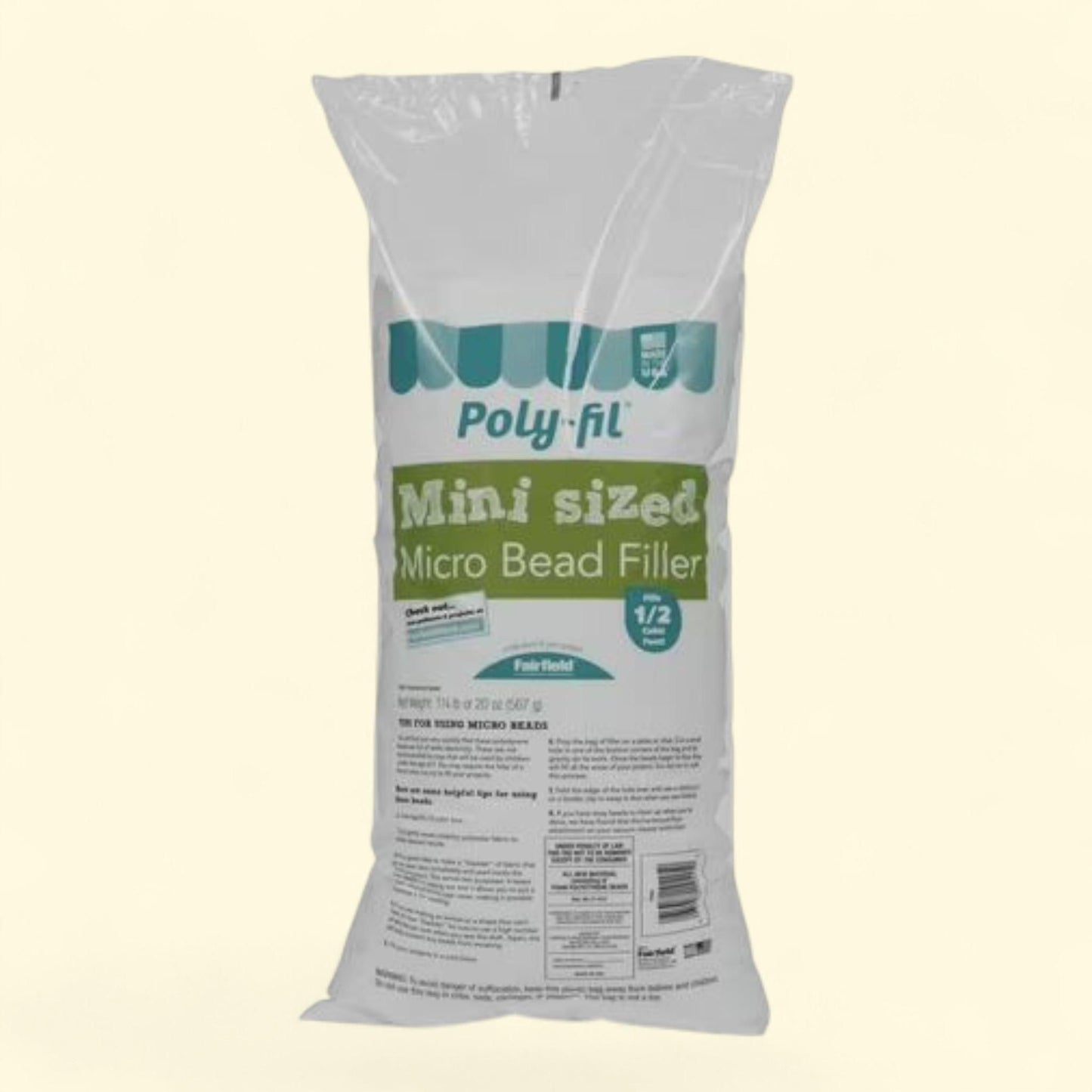 Fairfield Poly-Fil Micro Beads, 1.25 Pound