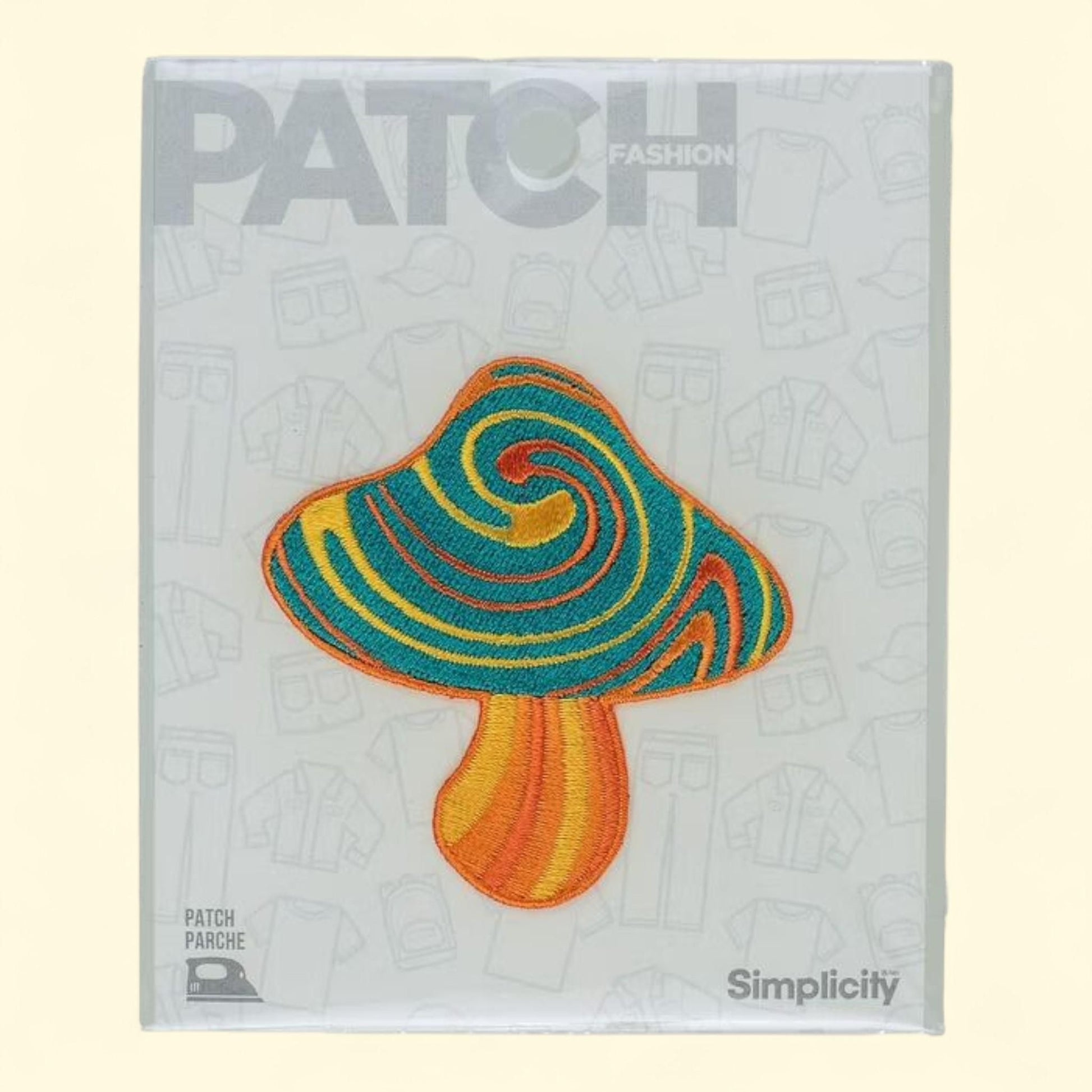 Simplicity Mushroom Iron-On Appliqué, 1 Piece — authentic US product shipped worldwide by Treatspree