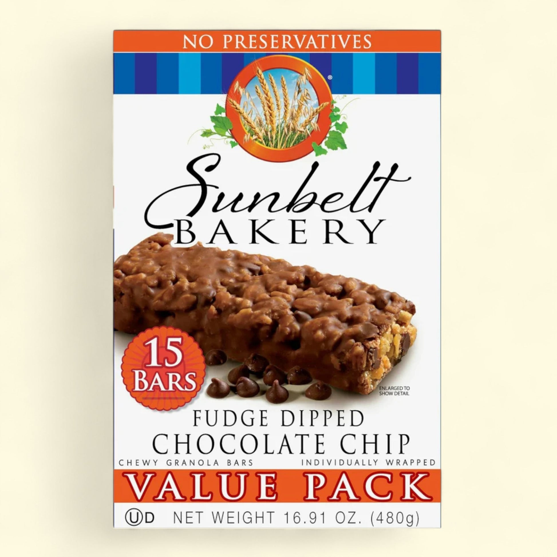 Sunbelt Bakery Fudge Dipped Chocolate Chip granola bar