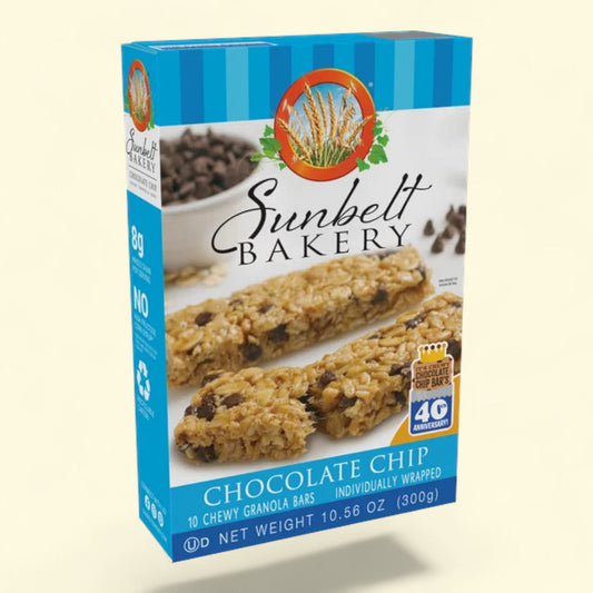 Sunbelt Bakery Chocolate Chip Chewy Granola Bars, 10 Count
