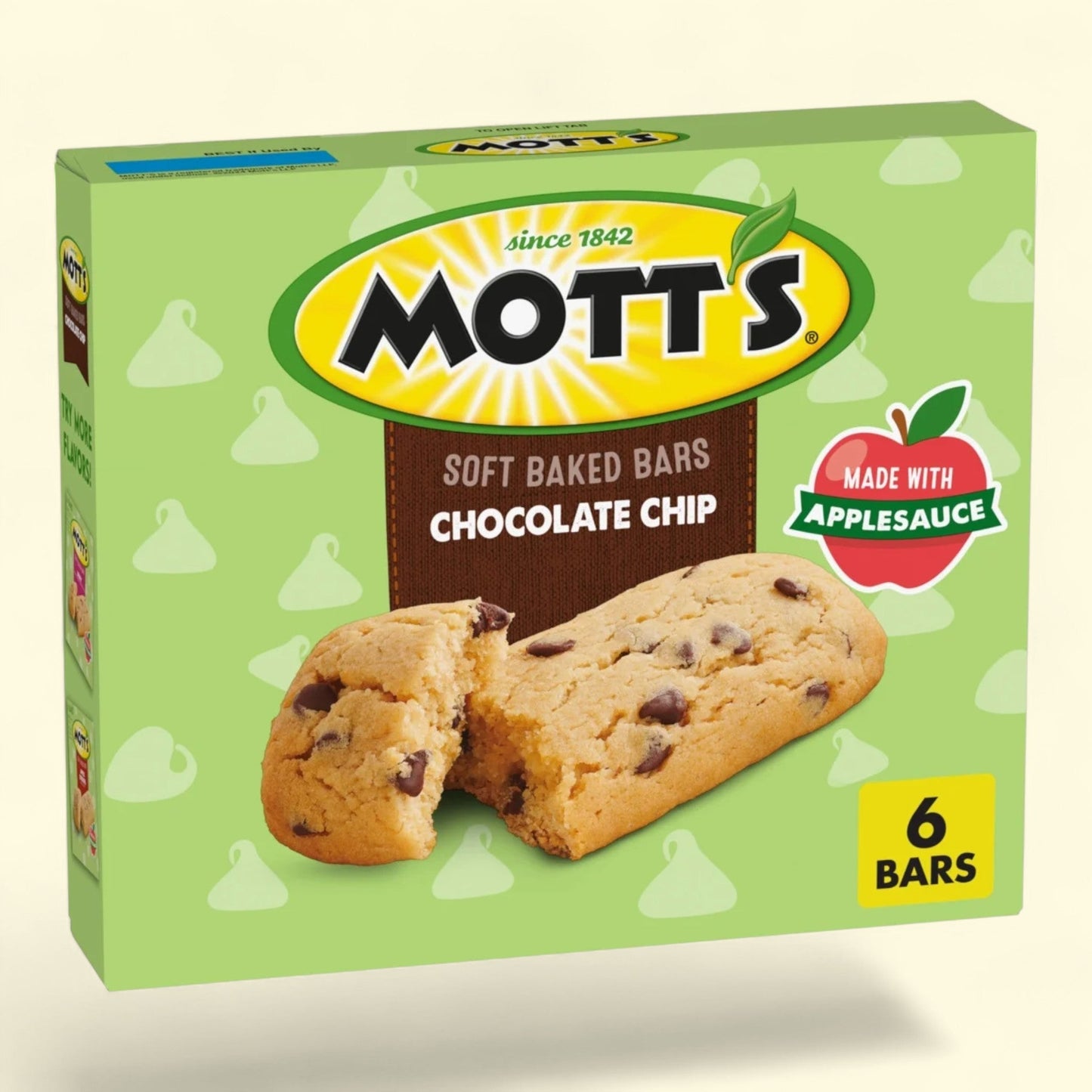 Mott's Soft Baked Bars, Chocolate Chip, 6 Ct, 5.76 oz