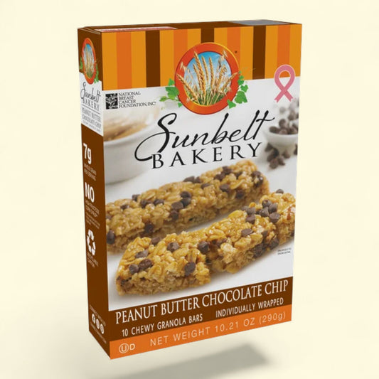 Sunbelt Bakery Chewy Granola Bars, Peanut Butter Chocolate Chip, 10 Ct