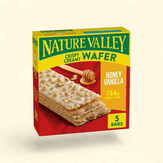 Nature Valley Wafer Bars, Honey Vanilla, 5 Bars, 6.5 oz — authentic US product shipped worldwide by Treatspree