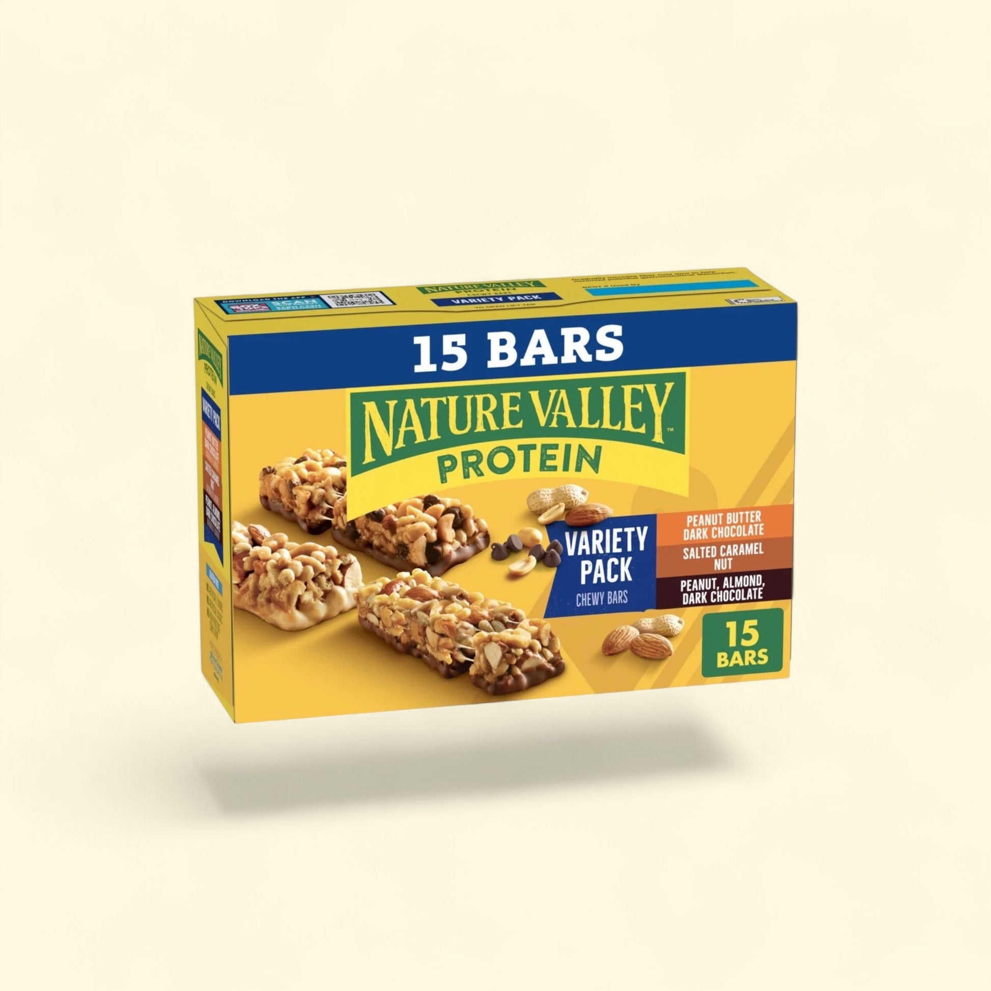 Nature Valley Protein Chewy Snack Bars, 15 Bars, 21.3 oz. — authentic US product shipped worldwide by Treatspree