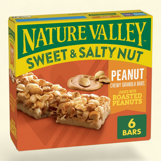Nature Valley Granola Bars, Sweet and Salty Nut, Peanut, 7.2 oz, 6 Bars