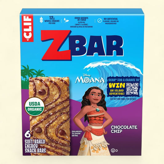Clif Zbar Chocolate Chip Soft Baked Snack Bars, 6ct
