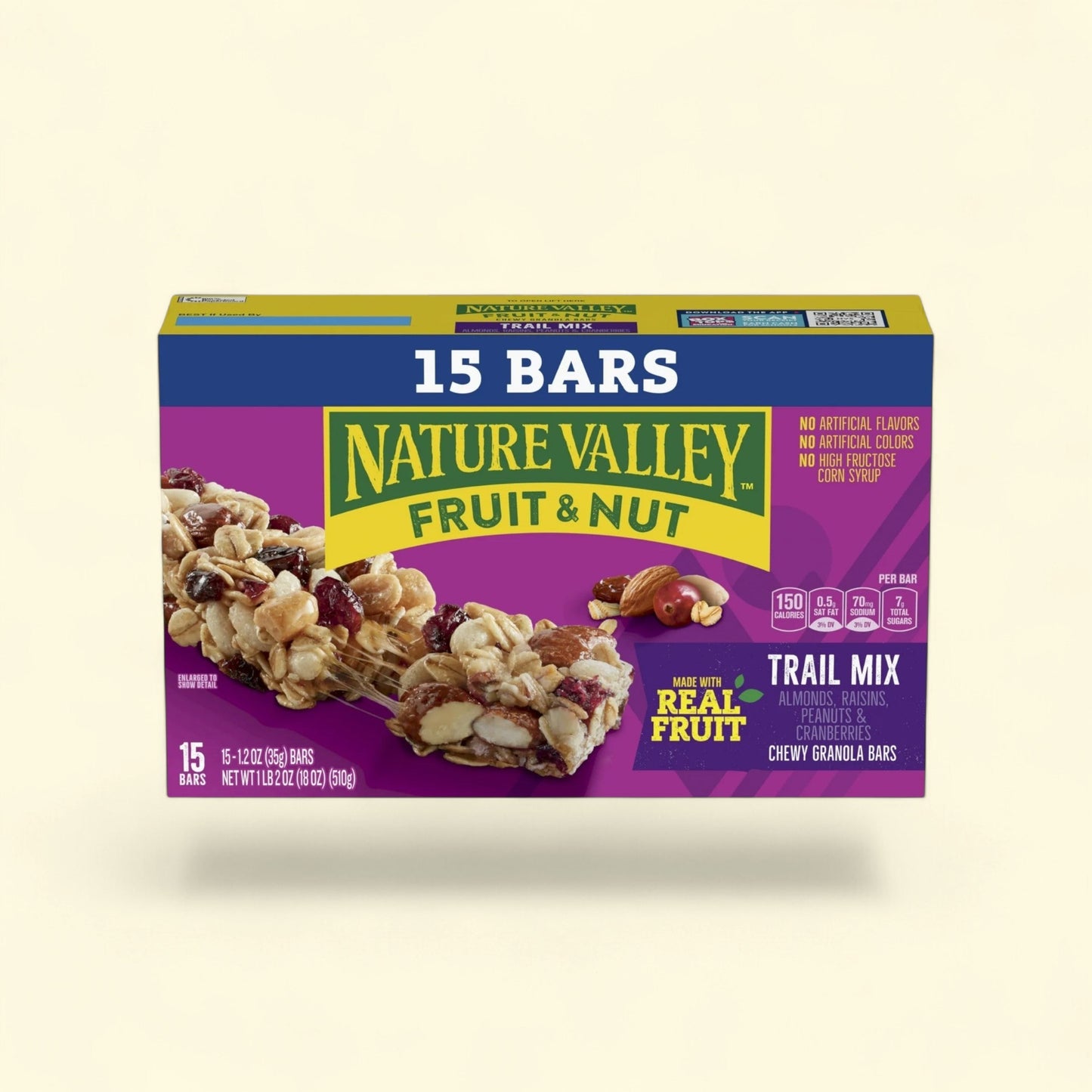 Nature Valley Chewy Fruit and Nut Granola Bars, Trail Mix, 18 oz, 1... — authentic US product shipped worldwide by Treatspree