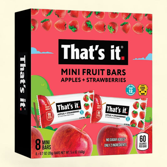 That's it. Fruit Bars, Apple + Strawberry, 0.7oz, 8 Count